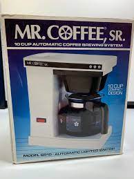 Mr coffee may not be made in the same place as in old days. New Vintage Mr Coffee Sr 10 Cup Coffee Maker Sr10 Unused Etsy Mr Coffee Mr Coffee Maker Coffee