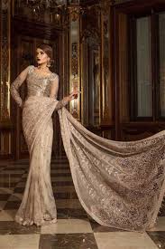 Maria B Chiffon Wedding Collection Saree D 2 Pakistani Dress Design Saree Designs Saree Blouse Designs