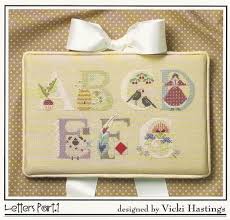 I consider myself as being self taught. i have furthered my stitching by having my first pattern was the cricket collection alphabet. Cricket Collection Letters Part 1 A G Cross Stitch Chart