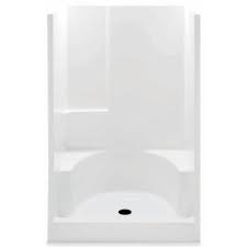 When remodeling, you want the best shower enclosures for your buck, and deciding on what is what's amazing is that the door installation is reversible. Aquatic Remodeline 48 In X 34 In X 72 In Gelcoat 2 Piece Shower Stall With 2 Seats In White 14832ppc Wh The Home Depot