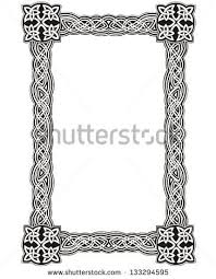 Celtic Decorative Knot Frame Black And White Vector Decoration Celtic Border Celtic Designs Celtic Knot Designs
