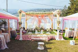Winnie Bagona Franck Arnaud Ntaho S Beautiful Outdoor Rwandan Wedding Wedding Wedding Reception Decorations Wedding Decorations