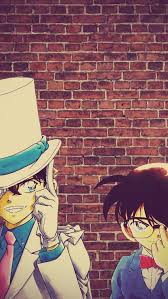 Kaitou Kid And Conan Wallpaper Seni Anime Seni Gambar Manga