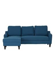 تسوق هوم بوكس وأريكة سيدني منسوجة بزاوية يسرى يمكن تحويلها إلى سرير أزرق أونلاين في السعودية