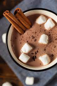 Winter Food Cinnamon Hot Chocolate With Marshmallows Makanan Manis Makanan Dan Minuman Makanan