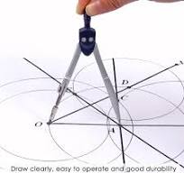Foska Good Quality School Stationery Zinc Paint Student Math Divider Compass