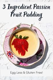 Lilikoi Posset 3 Ingredient Passion Fruit Pudding Rezel Kealoha Recipe Fruit Pudding Recipes Diy Desserts