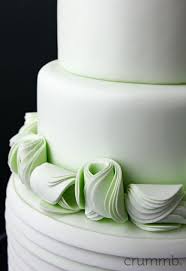 Beautiful Happy Birthday Cake Images For Her Palest Green Cake With Pintuck Pleats And These Stunning Ruffle Rosettes The Inspiration Was A Pair O Cake Decorating Cake Decorating Techniques Fondant Cakes
