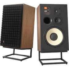 Jbl 12 3 Way Bookshelf Loudspeakers Each Satin Walnut Wood Veneer With Black Grille Jbll100classicbam Best Buy In 2020 Audio Room Loudspeaker Vintage Speakers