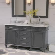Maybe you would like to learn more about one of these? Home Decorators Collection Sonoma 60 In W X 22 In D Double Bath Vanity In Dark Charcoal With Carrara Marble Top With White Sinks 8105300270 The Home Depot 60 Inch Vanity