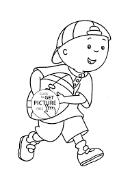 Search through 623,989 free printable colorings at getcolorings. Caillou Plays Coloring Pages For Kids Printable Free Coloing 4kids Com