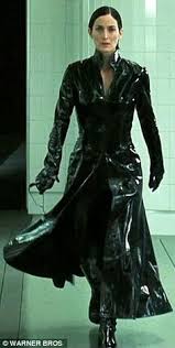 Coquette wet look black catsuit. 120 Matrix Trinity Ideas Carrie Anne Moss Matrix Carry On