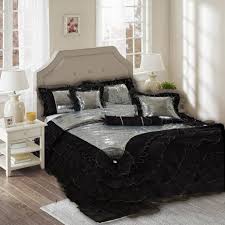 Black And Silver Sequin Comforter Set Tache 6 Piece Night Out Black Silver Luxurious Sequin Comforter Set Luxury Comforter Sets Comforter Sets Luxury Bedding