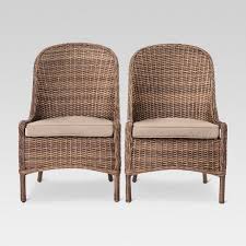 Mayhew 2pk Wicker Patio Dining Chairs Navy Threshold Target Wicker Dining Chairs Wicker Patio Chairs Wicker Chairs
