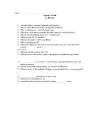 Modern marvels or new nasties. This Is A Video Guide For Modern Marvels The Butcher Science Worksheets Family And Consumer Science Chemistry Worksheets