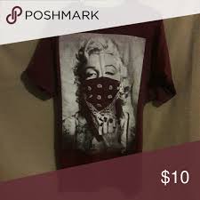 Marilyn monroe black bandana t shirt ab098 alalanabebe. Marilyn Monroe Bandana Tshirt Maroon Color T Shirt Mens Graphic Tshirt