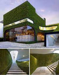 Ann Demeulemeester Seoul Korean Design Firm Mass Studies Created This Shop For Ann Demeulemeester In Seoul Con Green Architecture Green Facade Architecture