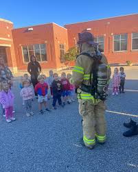 Good Morning Mishawaka! The Truck 1 crew is out this morning doing fire  safety education at St. Bavo!