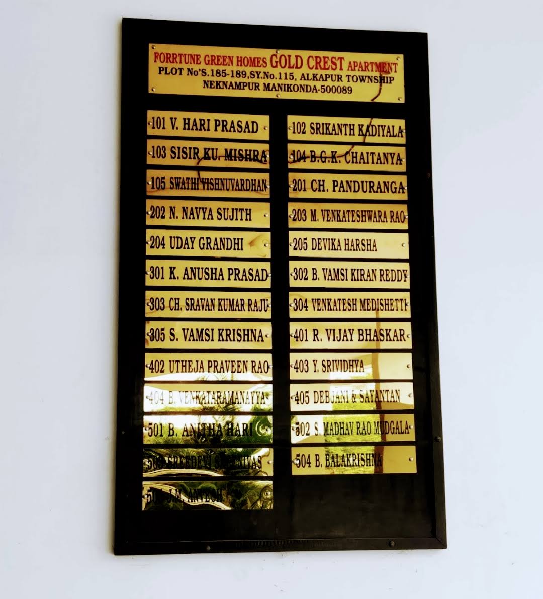 Brass Name Plate product image