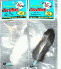 5pcs handmade natural feather cat toy da bird refills interactive teaser sticks. Da Bird Original Fur Fun Cat Toy Refill