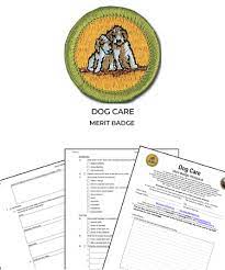 Unless otherwise specified, work for a. Dog Care Merit Badge Worksheet Requirements