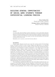 It was introduced as a way to make better use of daylight and reduce energy. Pdf Building General Competencies Of Social Work Students Through Experiential Learning Process