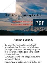 Lagu gunung kinabalu lirik hd. Tinggi Tinggi Gunung Kinabalu