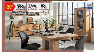 En bois clair, en bois brut, en bois foncé ou encore en mélaminé, les meubles de cuisine de. Offre Buffet 2 Portes 6 Tiroirs Hawai Table Rectangle Extensible Hawai Chaise Bee Chez Conforama