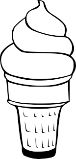 Deux boules de glace dans deux différents cornets, à colorier. Dessin Cornet De Glace A Imprimer Coloring And Drawing