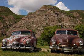 The Ghost Towns Of Alberta Were Once Thriving Mining Towns That Could Only Be Reached By The Railway Abandoned Cars Abandoned Town Abandoned