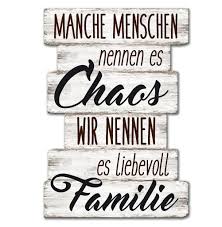 Wandschild Dekoschild Chaos Familie Schild Spruche Vintage Shabby 29 X 20 Cm Schilder Mit Spruchen Coole Spruche Wandschilder