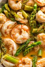 Saute, stirring constantly, until mostly tender, about 3 minutes. Lemon Garlic Shrimp And Asparagus Baker By Nature