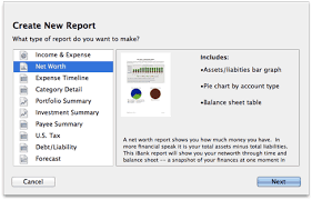 Report Types Net Worth