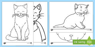 Easy puppy and kitten coloring pages. Kittens And Cats Colouring Sheets Printable Sheets