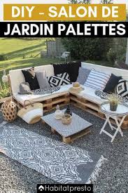 Salon De Jardin En Palettes 10 Idees Deco Originales Salon Jardin Palette Inspiration Tuto Meu En 2020 Meuble Jardin Palette Meuble Jardin Salon De Jardin Palettes