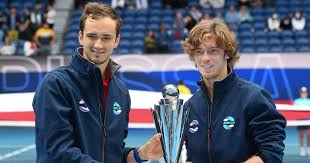 10 andrey rublev vs 3 daniil medvedev. Tennis Ruthless Medvedev Rublev Fire Russia To Maiden Atp Cup Triumph