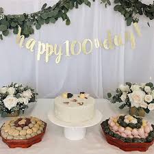 Pin By Gracie On 100 Days Baby Party Decorations 100 Day Celebration Party Decorations