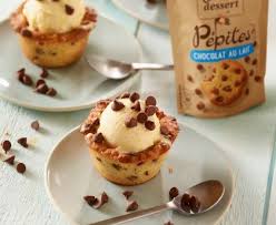 Cookie Cup Glace Vanille Et Pepites De Chocolat Recette Cookies Et Biscuits Recette Nestle Dessert Pepite Chocolat