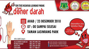 Sedangkan, donor 2 darah adalah proses penyaluran darah atau produk berbasis darah dari satu selain itu juga adanya pemberitahuan di media cetak, pamflet dan undangan untuk lembaga dan. Akhir Pekan Ini Bem Stinula Pinrang Donor Darah Di Lasinrang Park Tribun Timur