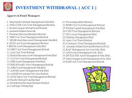 (investment managers) plan sponsors frequently are assisted by investment managers who help them decide how the pension funds should be invested. Employees Provident Fund Types Of Withdrawal Scheme Ppt Video Online Download