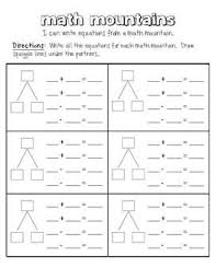 Use This Template To Reinforce Addends And Sums With Addition And Subtraction Equations Teachers Can Write In Num Math Expressions Math Addition Learning Math