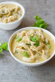 With only 4 ingredients needed, this recipe is about as easy as it gets! Keto White Chicken Chili Hey Keto Mama