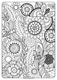 They're in a handy pdf that you can easily print at home …. Printable Summer Flowers Pdf Coloring Page Mandala Coloring Pages Coloring Canvas Coloring Pictures