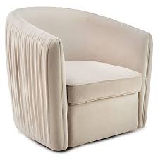 Aria Pleated Swivel Chair Furniture Living Room Chairs Swivel Chair