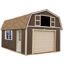 6' x 12' x 8' basic wood storage gable shed package, with vinyl siding. Garage Loft Home Depot Novocom Top