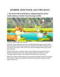 Cerita tentang kecerdikan si kancil seakan tidak ada habisnya. Dongeng Anak Cerita Cerdik Si Kancil Dan Buaya Flip Ebook Pages 1 5 Anyflip Anyflip