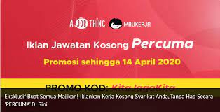 Sila klik hantar iklan untuk menghantar iklan anda. Maukerja ×'×˜×•×•×™×˜×¨ Bermula Hari Ini Majikan Berpeluang Merebut Promosi Iklankan Kerja Kosong Jangan Risau Ia Adalah Percuma Dan Anda Juga Boleh Iklan Kerja Tanpa Had Di Platform Kami 1 Daftar Akaun Sebagai