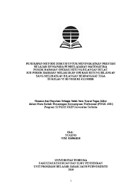 Sehingga diperlukan judul sesuai dengan keadaan yang terjadi di sekolah anda, akan tetapi semua mudah bila kita dalam membuatnya. Top Pdf Contoh Ptk Sd Matematika 123dok Com