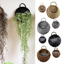 Check spelling or type a new query. Garden Rattan Hanging Baskets Wicker Hanging Planter Plant Pots Rattan Wicker Flower Hanging Basket S Black Buy Online In Belize At Belize Desertcart Com Productid 203242218