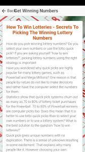 How To Win Lotto Lotto Winning Numbers For Android Apk Download